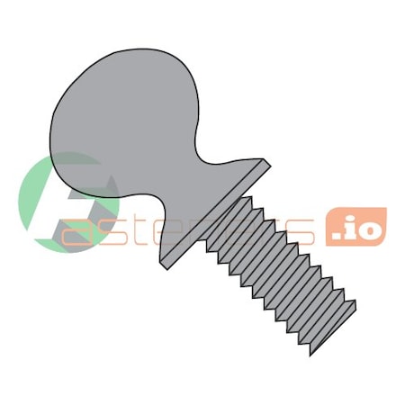 Newport Fasteners Thumb Screw, #6-32 Thread Size, Spade, Plain Steel, 0.3 in Head Ht, 3/4 in Lg, 3000 PK 412739